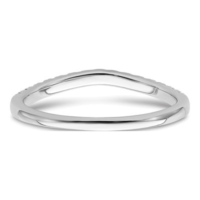 14K White Gold Lab-Grown Diamond Wedding Band Set – view 7
