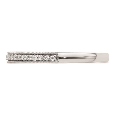 14K White Gold 1/6 ct tw Diamond Wedding Band – view 3
