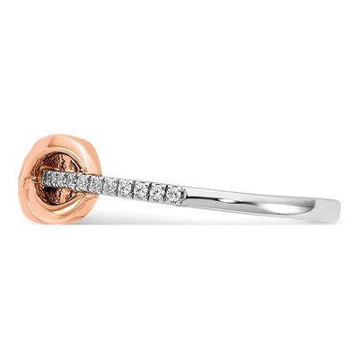 14K Two-Tone Gold 1/10 ct tw Diamond Infinity Ring – view 5
