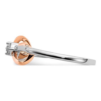 14K Two-Tone Gold 1/20 ct tw Diamond Infinity Ring – view 5