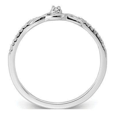 14K White Gold 1/20 ct tw Diamond Promise Ring – view 3