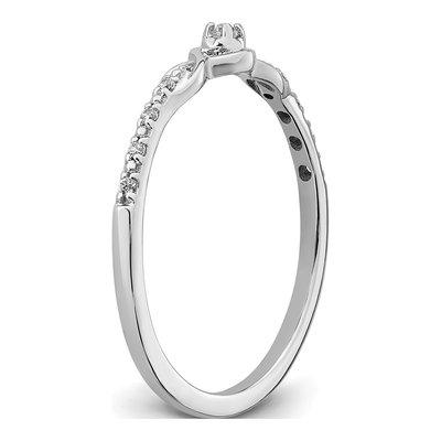 14K White Gold 1/20 ct tw Diamond Promise Ring – view 8