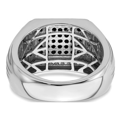 Men's 14K White Gold Sapphire Ring – view 4