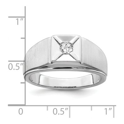 Men's 14K White Gold 1/6 ct tw Diamond Ring – view 2