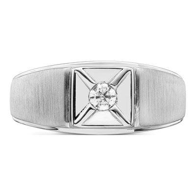 Men's 14K White Gold 1/6 ct tw Diamond Ring – view 4