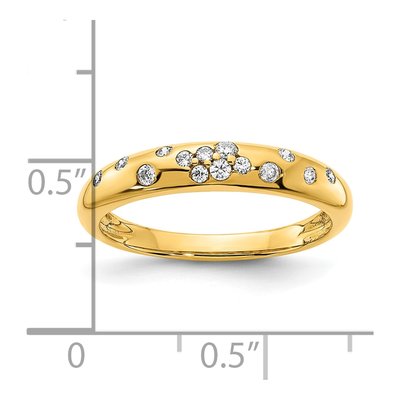 10K Yellow Gold 1/6 ct tw Diamond Sprinkle Ring – view 5