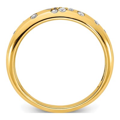 14K Yellow Gold 1/6 ct tw Diamond Sprinkle Ring – view 3