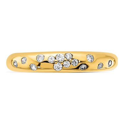14K Yellow Gold 1/6 ct tw Diamond Sprinkle Ring – view 5