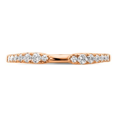 14K Rose Gold 1/4 ct tw Lab-Grown Diamond Ring – view 4