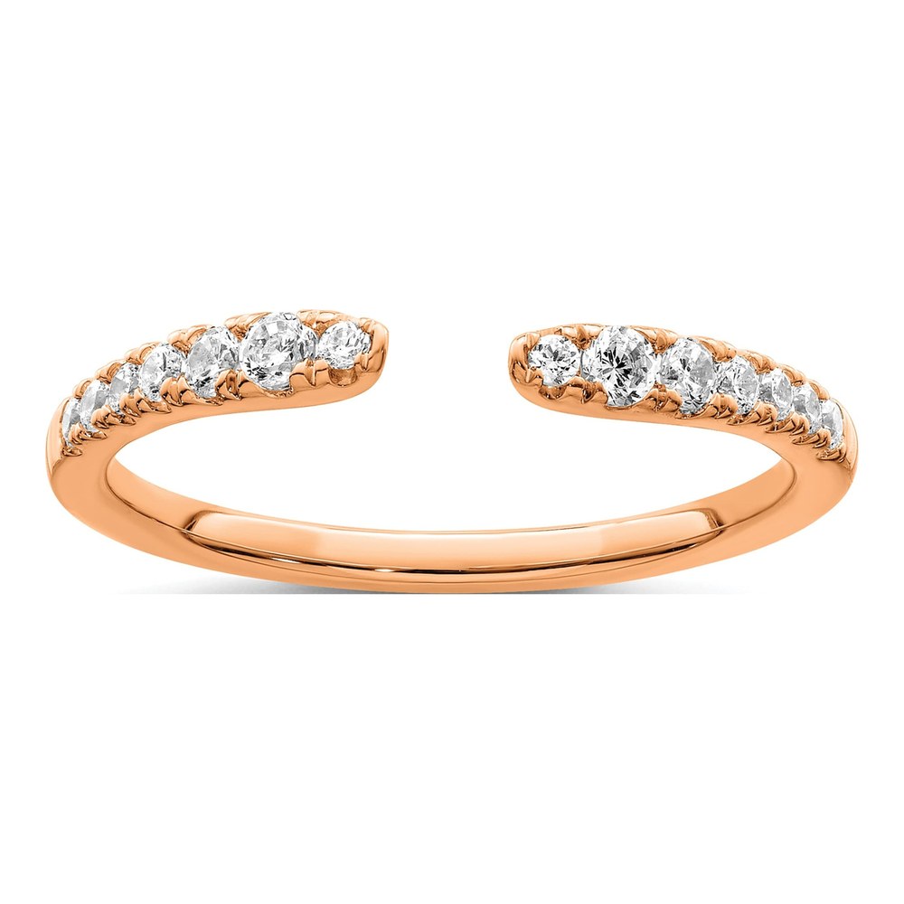 14K Rose Gold Lab Grown Diamond Band, 0.24 ctw