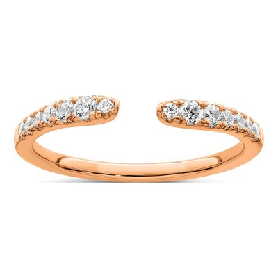 14K Rose Gold 1/4 ct tw Lab-Grown Diamond Ring