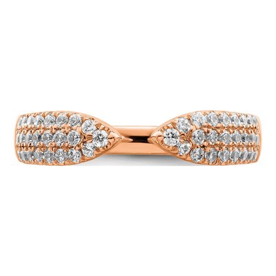 14K Rose Gold 1/2 ct tw Lab-Grown Diamond Wedding Ring – view 4