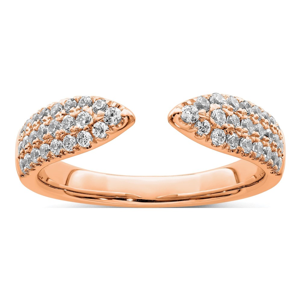 14K Rose Gold 1/2 ct tw Lab-Grown Diamond Wedding Ring