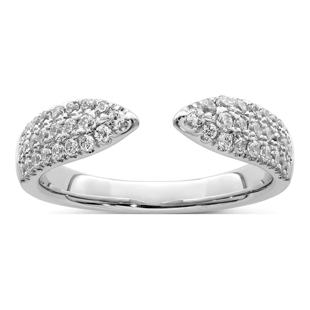 14K White Gold 1/2 Ct Lab Grown Diamond Wedding Band