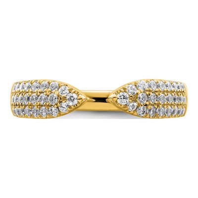 14K Yellow Gold 1/2 ct tw Lab-Grown Diamond Wedding Ring – view 5