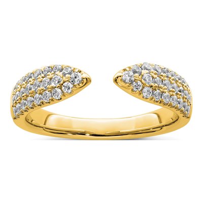 14K Yellow Gold 1/2 ct tw Lab-Grown Diamond Wedding Ring