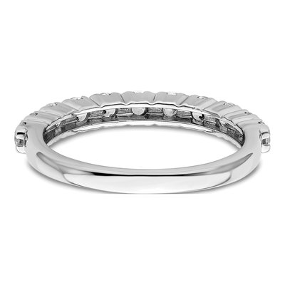 14K White Gold 3/4 ct tw Lab-Grown Diamond Eleven Fashion Wedding Band – view 5