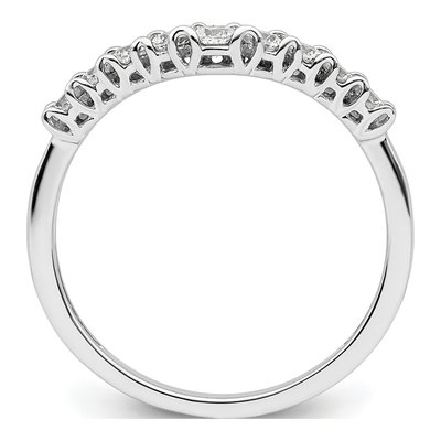 14K White Gold 3/8 ct tw Lab-Grown Diamond Concaved Wedding Band – view 3