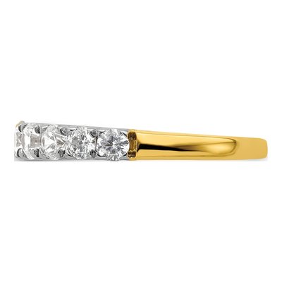 14K Yellow Gold 1 ct tw Lab-Grown Diamond Fashion Wedding Band – view 3