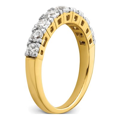 14K Yellow Gold 1 ct tw Lab-Grown Diamond Fashion Wedding Band – view 6
