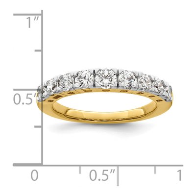 14K Yellow Gold 1 ct tw Lab-Grown Diamond Fashion Wedding Band – view 7