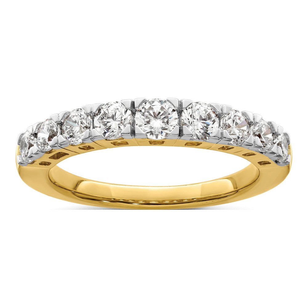 14K Yellow Gold 1 ct tw Lab-Grown Diamond Fashion Wedding Band