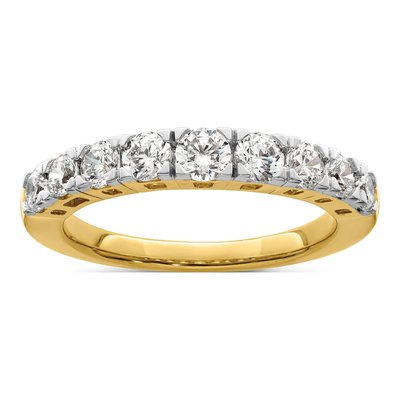 14K Yellow Gold 1 ct tw Lab-Grown Diamond Fashion Wedding Band