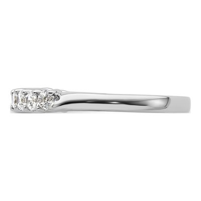 14K White Gold 1/2 ct tw Lab-Grown Diamond Nine Fashion Wedding Band – view 3