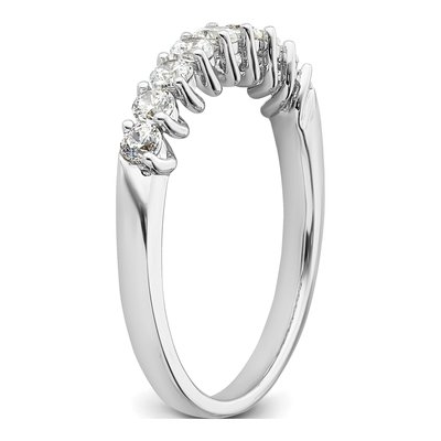14K White Gold 1/2 ct tw Lab-Grown Diamond Nine Fashion Wedding Band – view 6