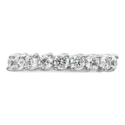 14K White Gold 1 ct tw Lab-Grown Diamond 9-Stone Wedding Band – view 4