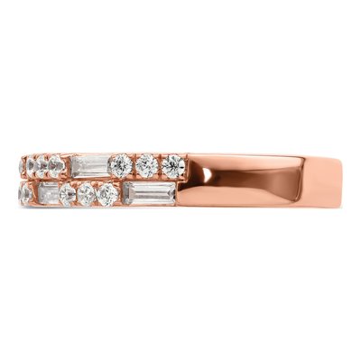 14K Rose Gold 1 ct tw Diamond Wedding Band – view 3
