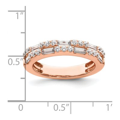 14K Rose Gold 1 ct tw Diamond Wedding Band – view 4