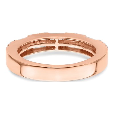 14K Rose Gold 1 ct tw Diamond Wedding Band – view 6