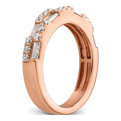 14K Rose Gold 1 ct tw Diamond Wedding Band – view 7