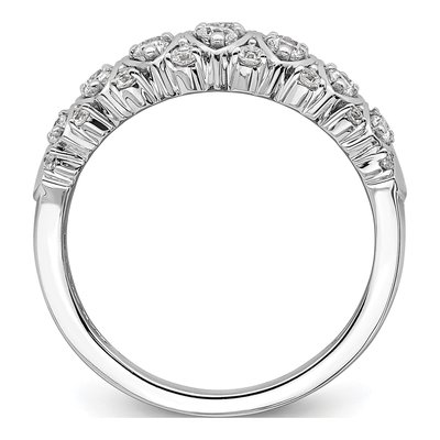 14K White Gold 3/4 ct tw Diamond Wedding Band – view 2