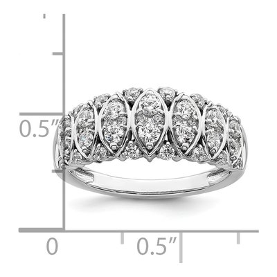14K White Gold 3/4 ct tw Diamond Wedding Band – view 4