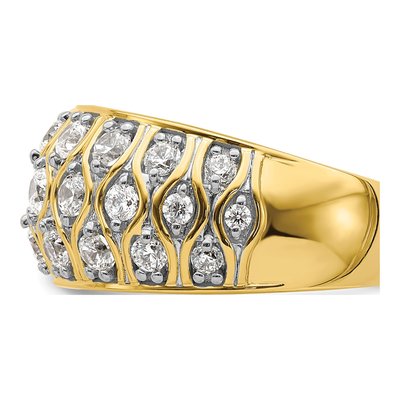 14K Yellow Gold 1 1/6 ct tw Lab-Grown Diamond Fashion Ring – view 3