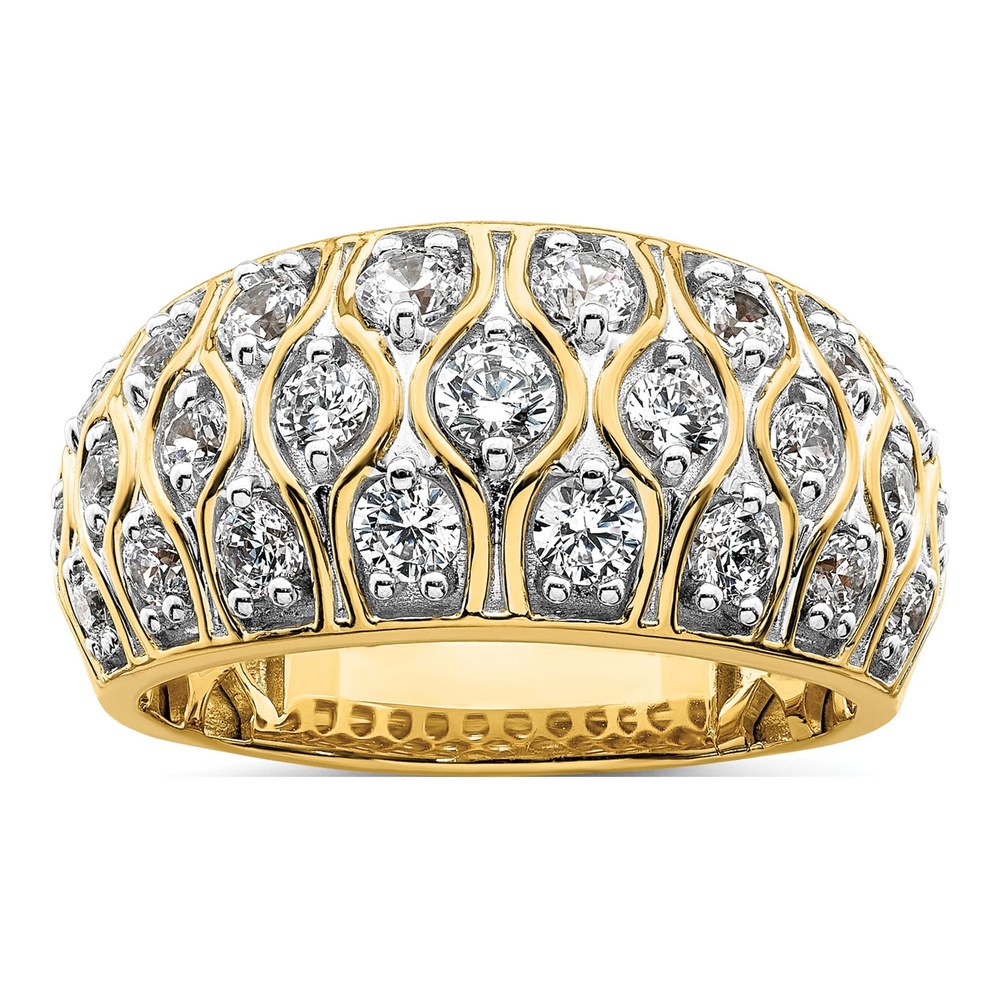14K Yellow Gold 1 1/6 ct tw Lab-Grown Diamond Fashion Ring