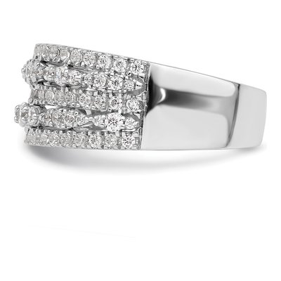 14K White Gold 7/8 ct tw Diamond Wedding Band – view 3