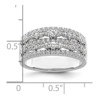 14K White Gold 7/8 ct tw Diamond Wedding Band – view 4
