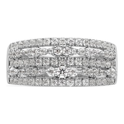 14K White Gold 7/8 ct tw Diamond Wedding Band – view 5