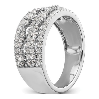 14K White Gold 7/8 ct tw Diamond Wedding Band – view 7