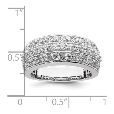 14K White Gold 1.25 ct tw Diamond Wedding Band – view 4