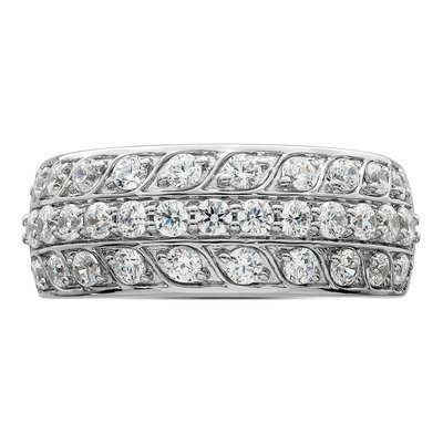 14K White Gold 1.25 ct tw Diamond Wedding Band – view 5