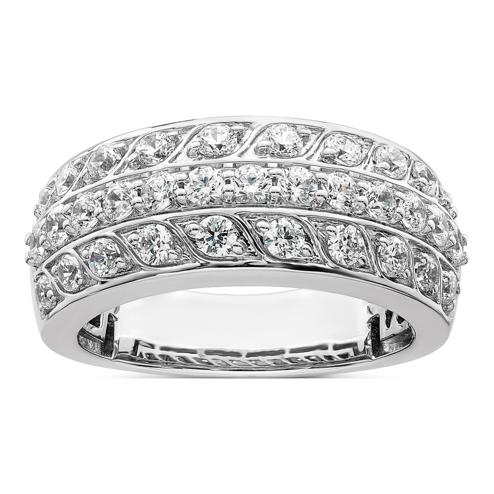 14K White Gold 1.25 ct tw Diamond Wedding Band