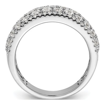 14K White Gold 2 ct tw Diamond Pave Wedding Band – view 2