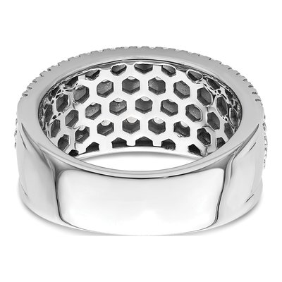 14K White Gold 2 ct tw Diamond Pave Wedding Band – view 5