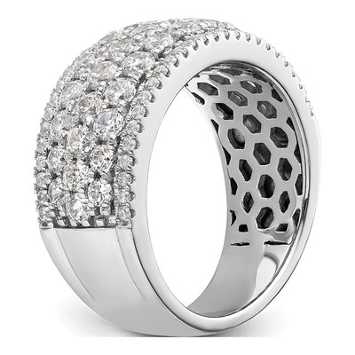 14K White Gold 2 ct tw Diamond Pave Wedding Band – view 6