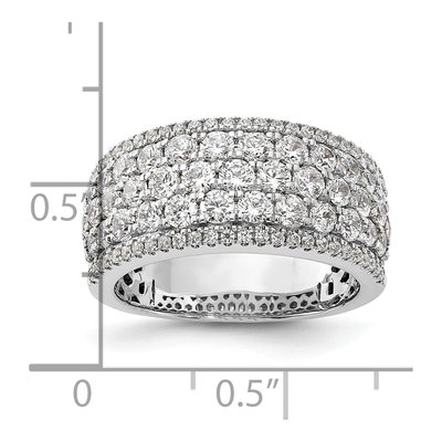 14K White Gold 2 ct tw Diamond Pave Wedding Band – view 7