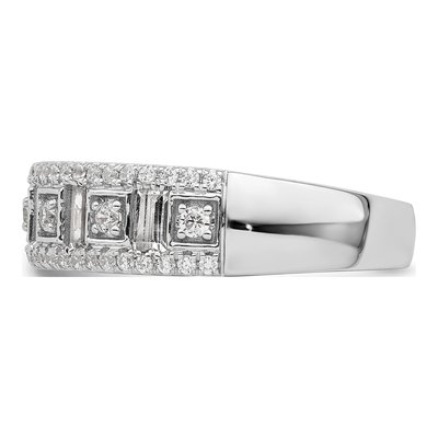 14K White Gold 7/8 ct tw Diamond Wedding Band – view 3